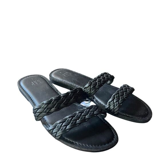 NWT! Gap black braided sandals. Size 7 - Picture 1 of 8